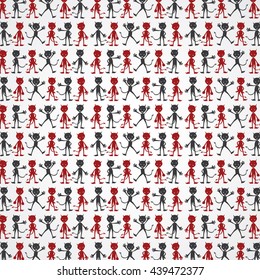 evil devil silhouette theme vector art illustration