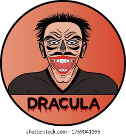 Das Logo "Evil Dracula Character Mascot".