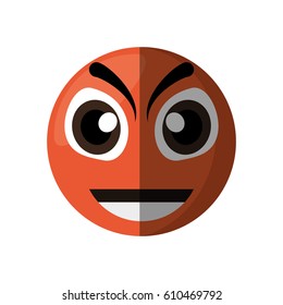 evil emoticon cartoon design vector illustration eps 10