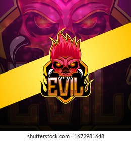 Evil esport mascot logo design