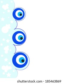 Evil eye. Amulet. A vector illustration