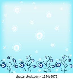 Evil eye. Amulet. A vector illustration