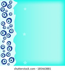 Evil eye. Amulet. A vector illustration