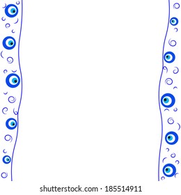 Evil eye. Amulet. A vector illustration