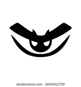 Mau olho morcego halloween assustador design assustador.
