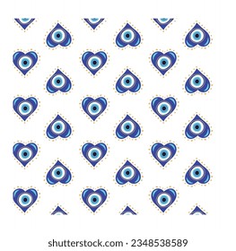 Evil eye bead pattern. Texture and fashion
