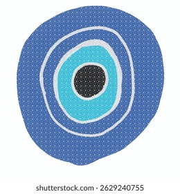 evil eye bead. traditional patterns