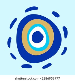böses augenethnisches Muster. mystische traditionelle türkische Ausgabe. Symbol. Vektornahtloser Hintergrund