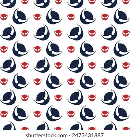 Evil Eye favored trendy multicolor repeating pattern vector illustration design