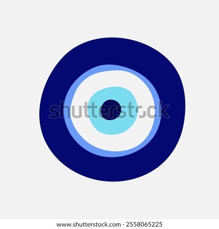 Evil Eye Icon. Turkish symbol of protection. Greek or turkish amulet for luck. Nazar Boncugu talisman