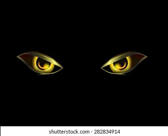 tiger eyes in the dark