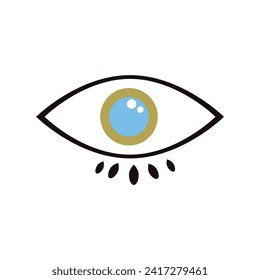 Evil eye protection signs. Turkish amulet. Fatima eye. Glass Islamic, Arabian or Turkish amulet. Gradient icon. Set of glass Nazars. Vector illustration 6 4 3