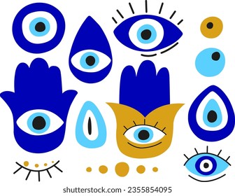 Evil Eye Protection Symbol Vector