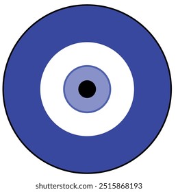 Evil eye talisman icons. Turkish or Greek eye symbols. Ethnic magic amulet from Greece. Vector eps10