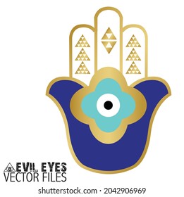 Evil Eye Vector Gold Seamless Pattern Stock Vector (Royalty Free ...