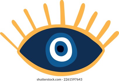 Evil Eye Vector Illustration Design.