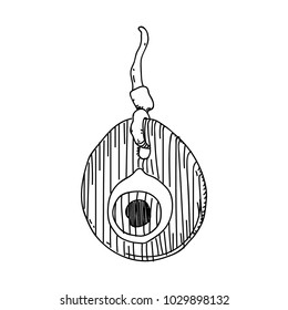Evil eye vector illustration on white background, Turkish tradition, Nazar Boncugu