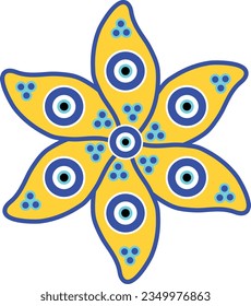 Evil eye vector image or clipart