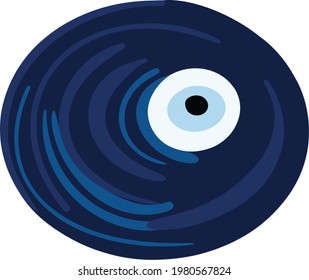 evil eye vector - symbol of protection - blue turkish