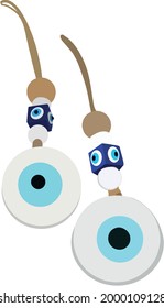 evil eye vector - symbol of protection - blue turkish