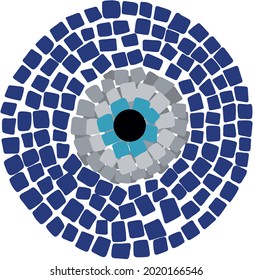 evil eye vector - symbol of protection - blue turkish