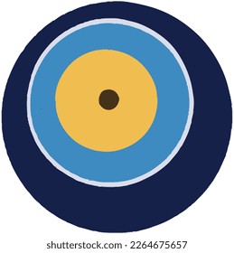 Evil eye vector - symbol of protection - blue turkish and greek eye