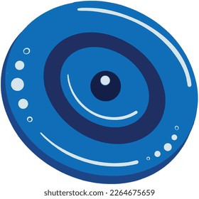 Evil eye vector - symbol of protection - blue turkish and greek eye