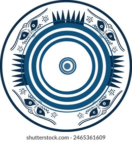 Vector de ojos malvados - symbol of protection - azul turkish