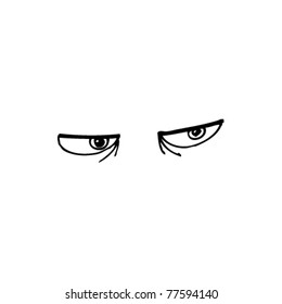 Evil Eyes Cartoon Stock Vector (Royalty Free) 77594140