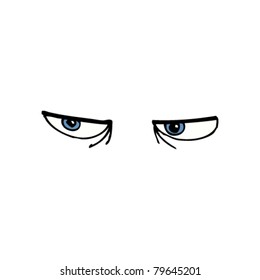 evil eyes cartoon