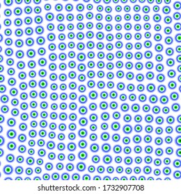 Evil eyes seamless pattern. Turkish eyes beads background. Gradient geometric design. Blue vector mosaic pattern.  Follow other mosaic patterns in my collections.