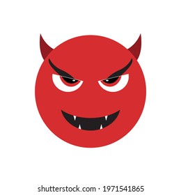 Evil Face Badness Upset Angry Symbol Stock Vector (Royalty Free ...