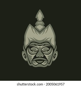 ilustración del vector de máscara de maldad