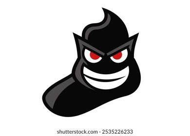 Evil Faced Socks Mascot Logo Design for Unique Branding

