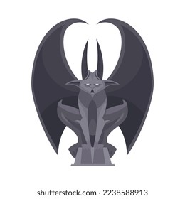 Mal hada cruza la composición de personajes con estilo de caricatura aislado fantasía personaje malvado aislado en fondo blanco ilustración vectorial