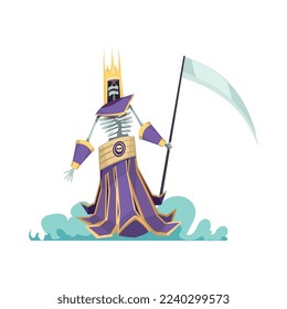 Evil fairy tails characters composition with isolated cartoon style fantasy evil character isolated on blank background vector illustration