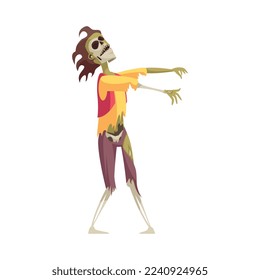 Mal hada cruza la composición de personajes con estilo de caricatura aislado fantasía personaje malvado aislado en fondo blanco ilustración vectorial