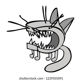evil funny toy dog