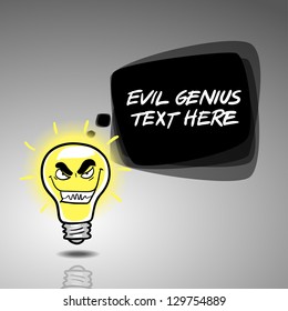 evil genius idea banner design