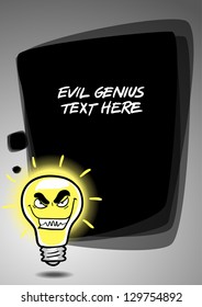 evil genius idea vertical banner design 2