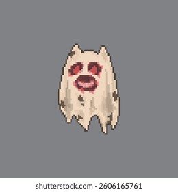 Evil ghost, pixel art creature