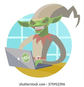 evil green troll goblin