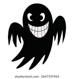 Evil Grin Shadow Ghost Silhouette 