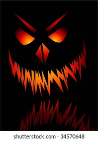 Evil Halloween face
