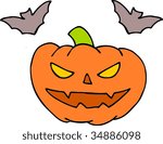 evil halloween pumpkin