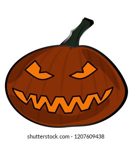Evil Halloween Pumpkin
