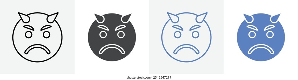 evil icon Group symbol or sign vector