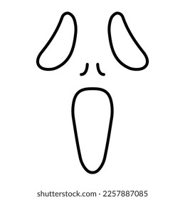 evil icon on white background, vector illustration.