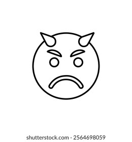 evil icon vector symbol isolated