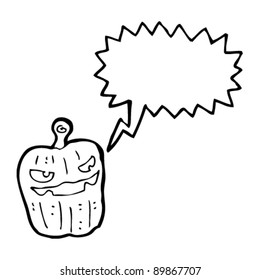 evil jack o lantern cartoon